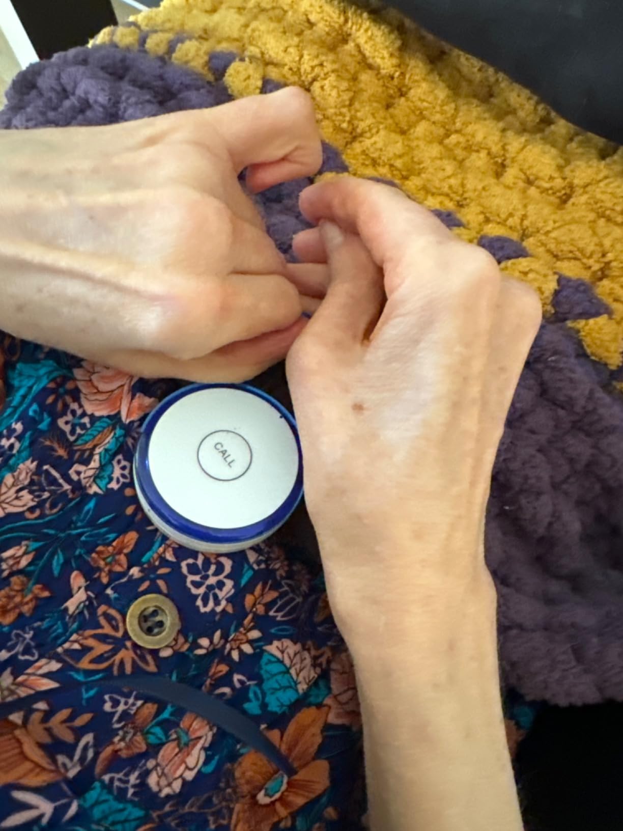 Life Alert System No Monthly Fee, Caregiver Pager Call Button for Elderly at Home, Medical Alert Systems for Seniors with App, Panic Button Alarm System, 2.4GHz WiFi Receiver, Necklace, Bracelet | Medical alert necklace for women and men, 2.4GHz Wi-Fi support customer photo 1