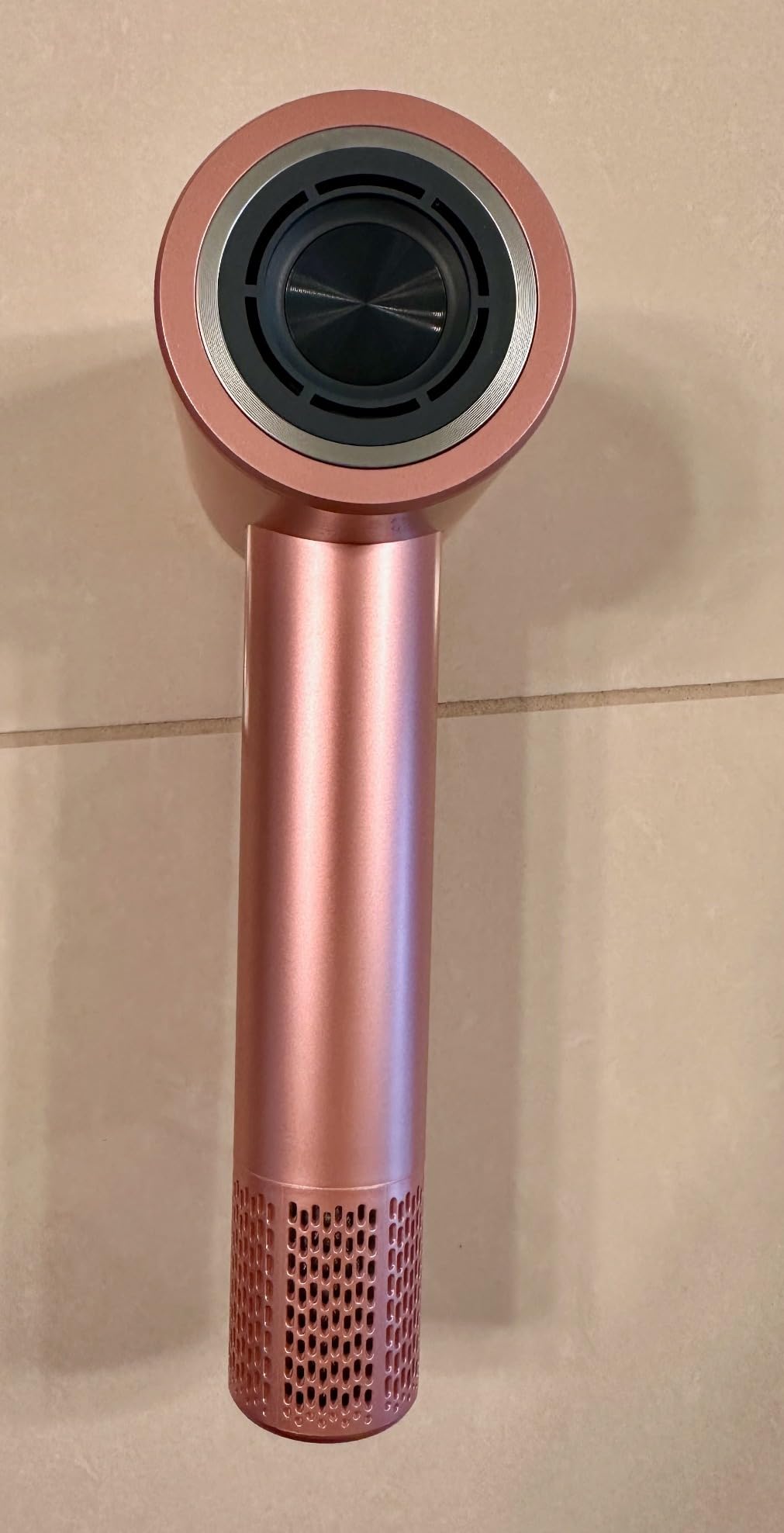 YALICE Cordless Hair Dryer for Baby and Kids, Portable Travel Blow Dryer with Gentle Airflow & Low Heat Ionic Care for Infant, 3 Speed Settings, Mini Rechargeable Hair Dryer with Charging Base, Pink customer photo 2