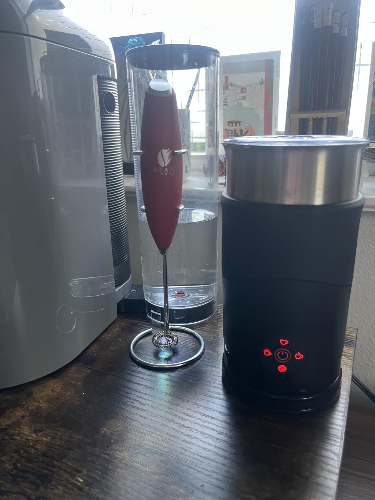 350ml Electric Milk Frother: 4-in-1 Hot & Cold,120s Fast Frothing customer photo 1
