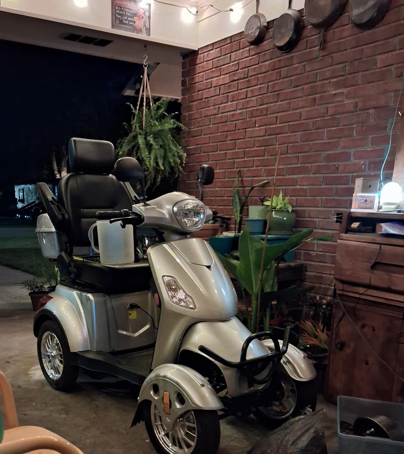 Mobility Scooters for Seniors & Adults 500lbs Capacity - 800W All Terrain Electric Powered Mobility Cart - Heavy Duty Mobility Scooter for Elderly w/Charger Remote Keys (Green) customer photo 2