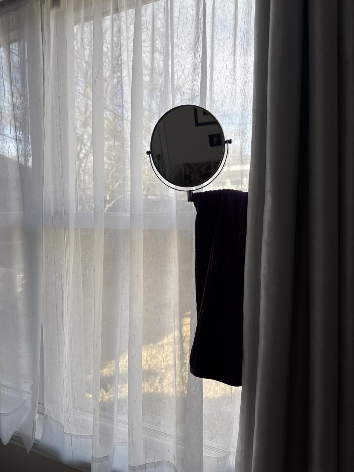 1X/30X Wall Mounted Makeup Mirror, 8 Inch Double-Sided Magnifying Mirror customer photo 2