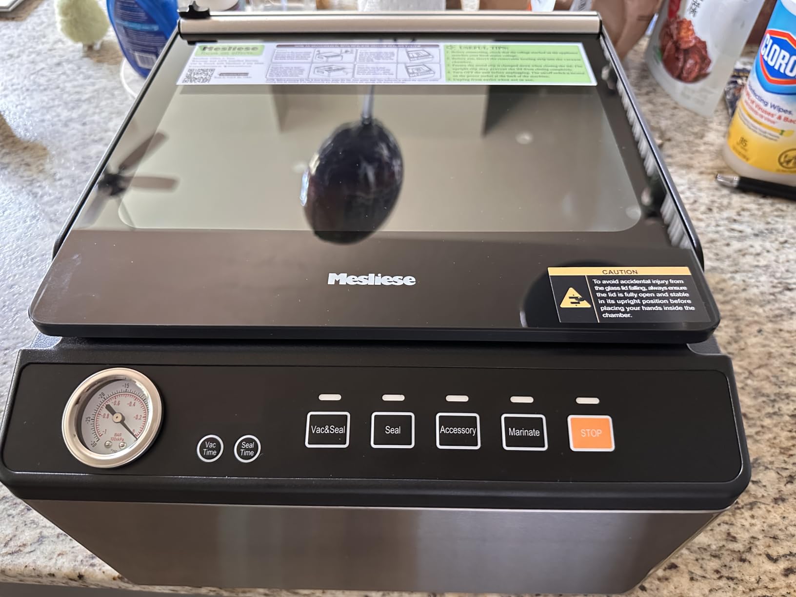Mesliese 100kPa Chamber Vacuum Sealer for Dry Wet Soupy Foods & Sous Vide, 6L Food Sealer with 11.3