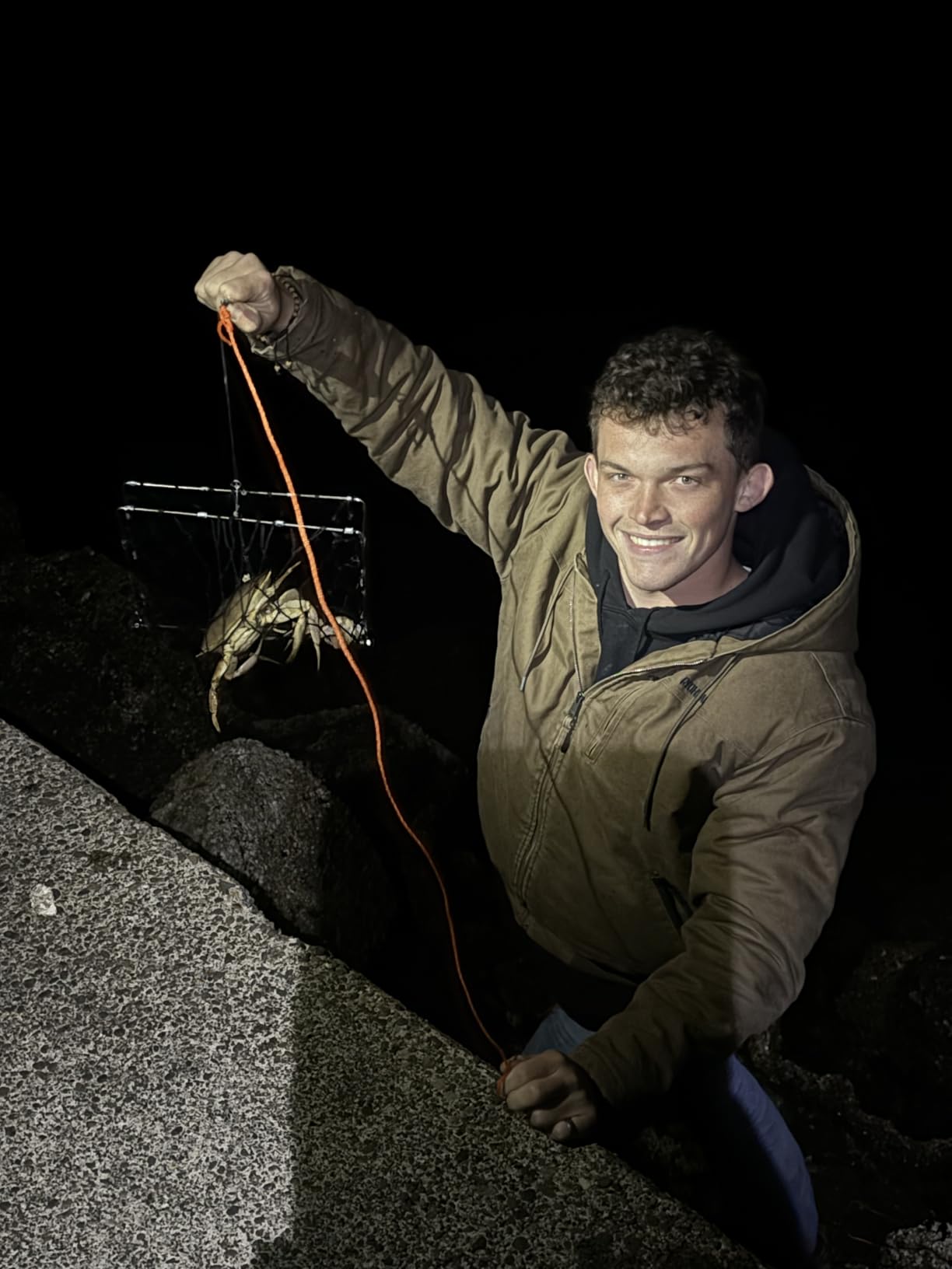 QualyQualy Castable Crab Trap Kit Foldable Crabbing Net w/Rope & Bait Clip customer photo 2