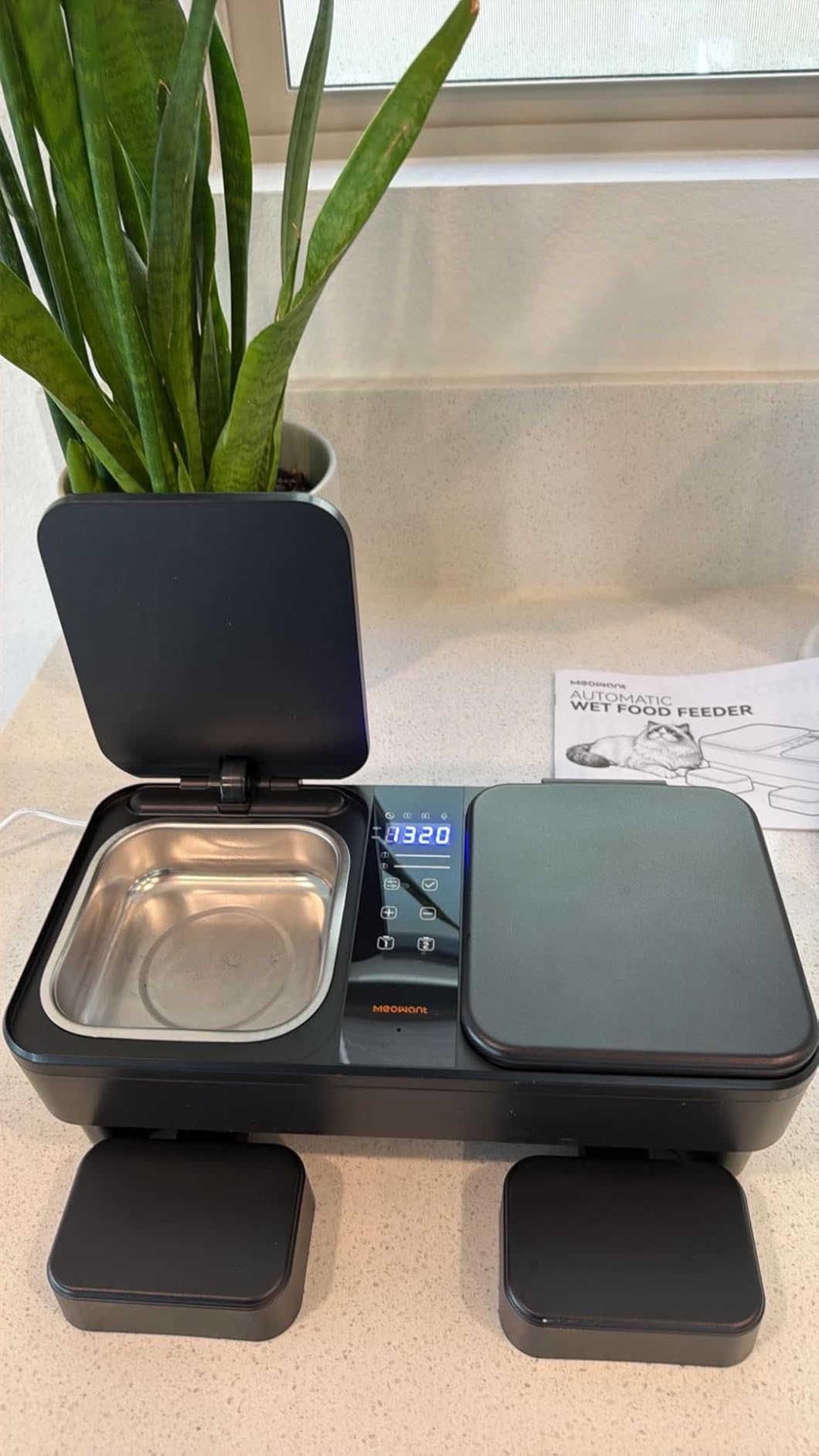 Meowant Automatic Wet Food Cat Feeder, Semiconductor Cooling & Pre-Heating customer photo 1