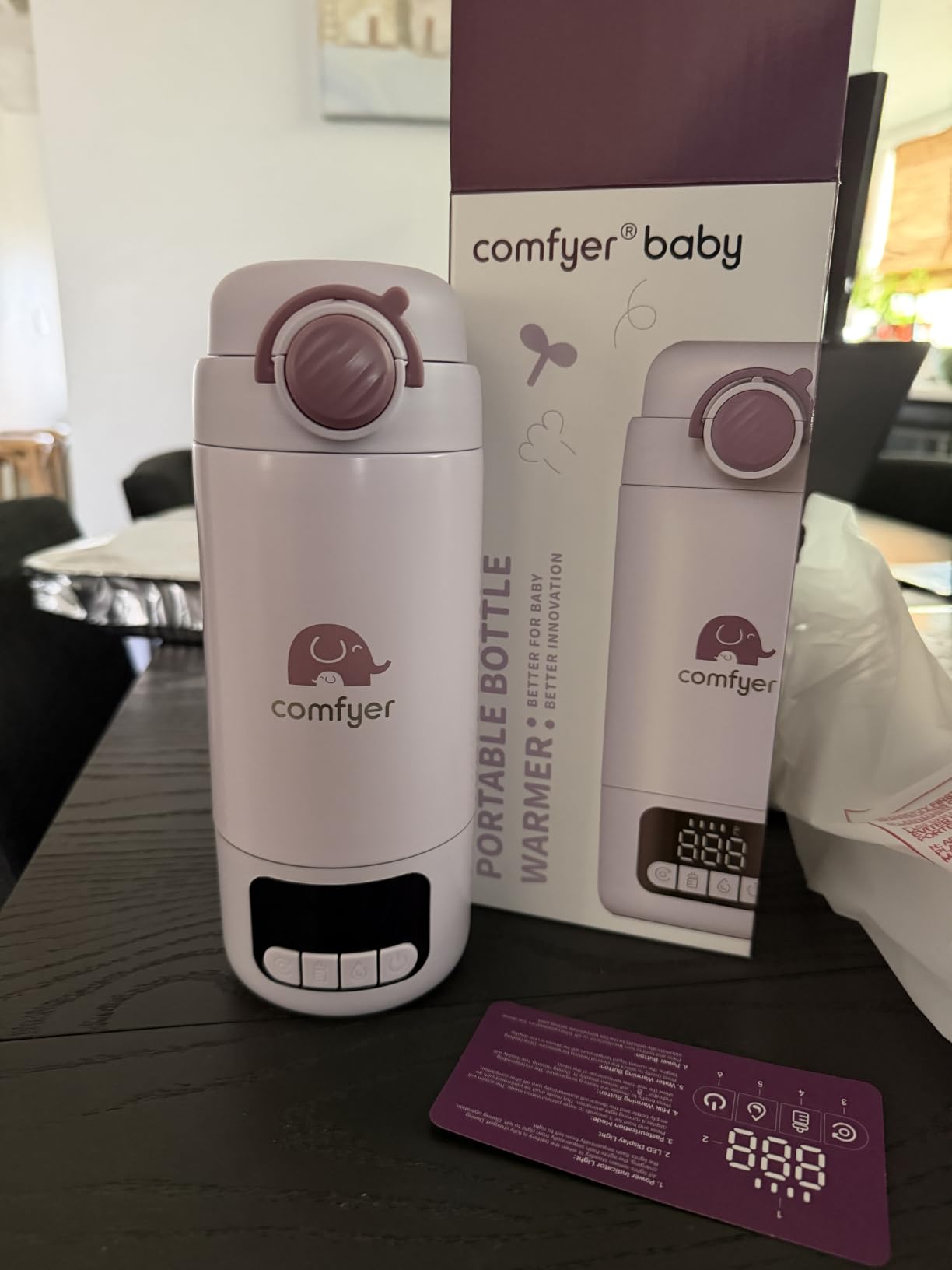 Comfyer BW02 Portable Bottle Warmer for Travel, 17oz All-Day Capacity customer photo 2