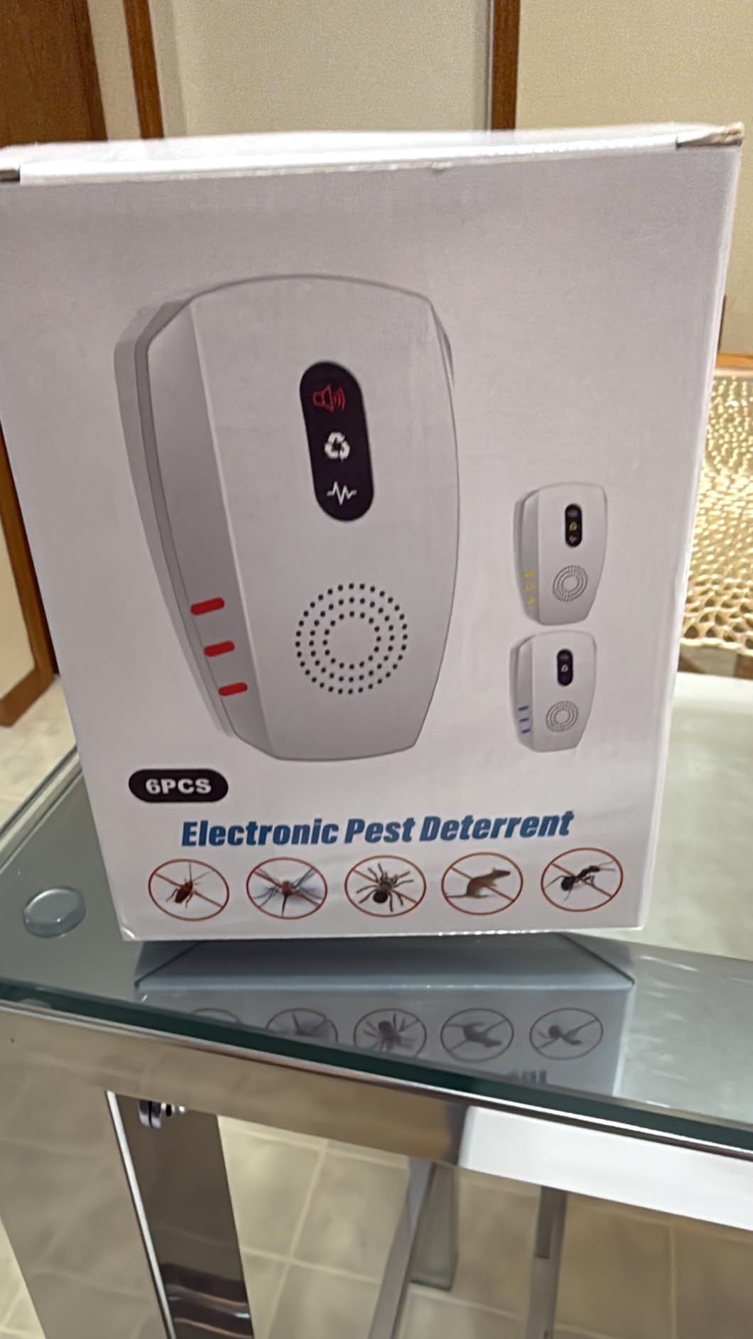 2026 Upgraded Ultrasonic Indoor Pest Repeller, 3-Mode Mouse Traps, 6 Pack customer photo 1