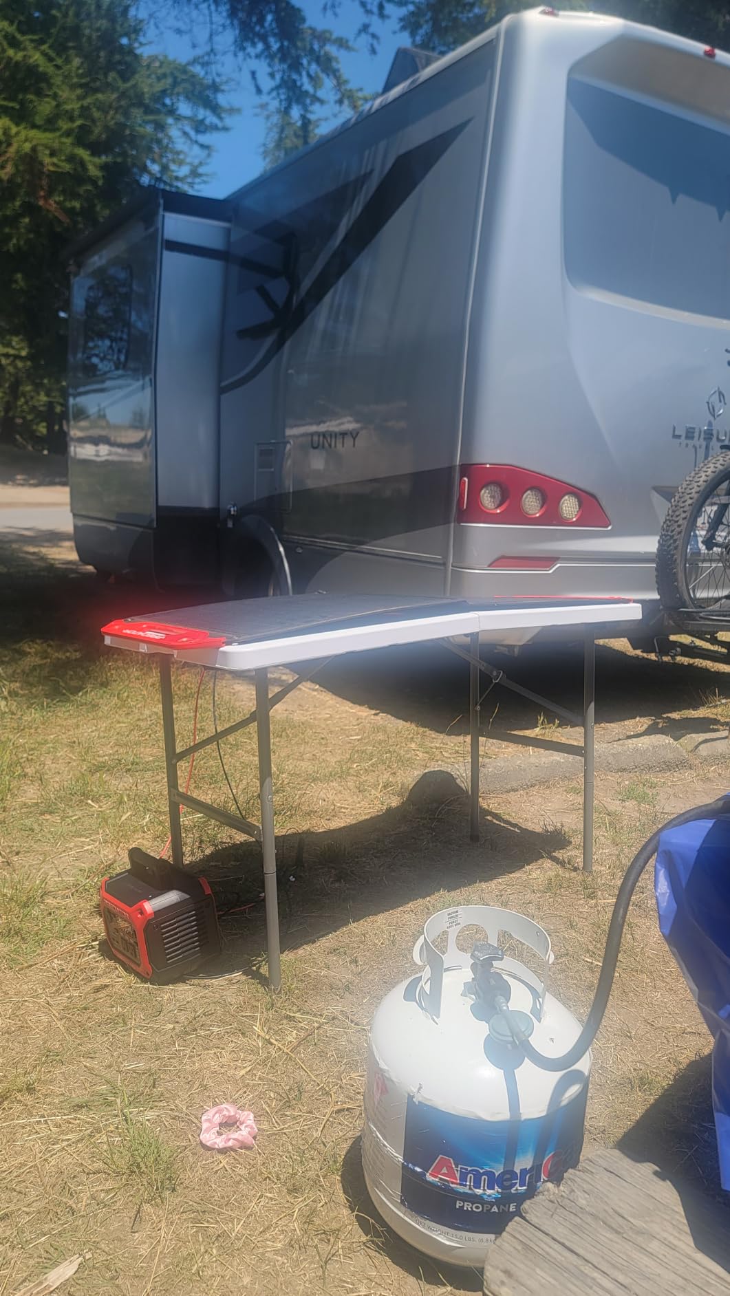 Sweetcrispy 8 FT Folding Picnic Table, Easy to Fold and Store customer photo 1