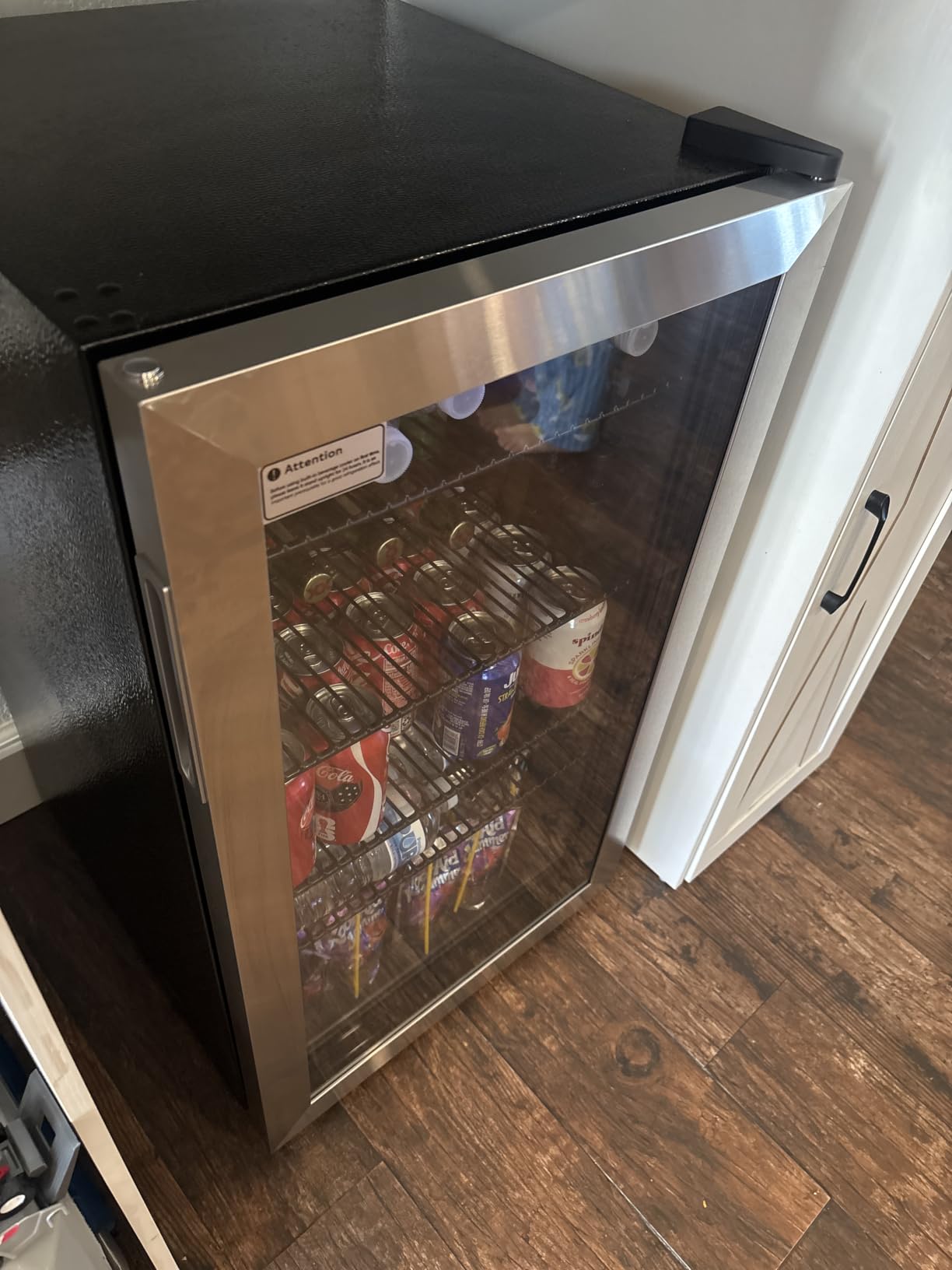 Feelfunn 3.2 Cu. Ft. Beverage Refrigerator, 126-Can Mini Fridge, 34-64°F customer photo 2