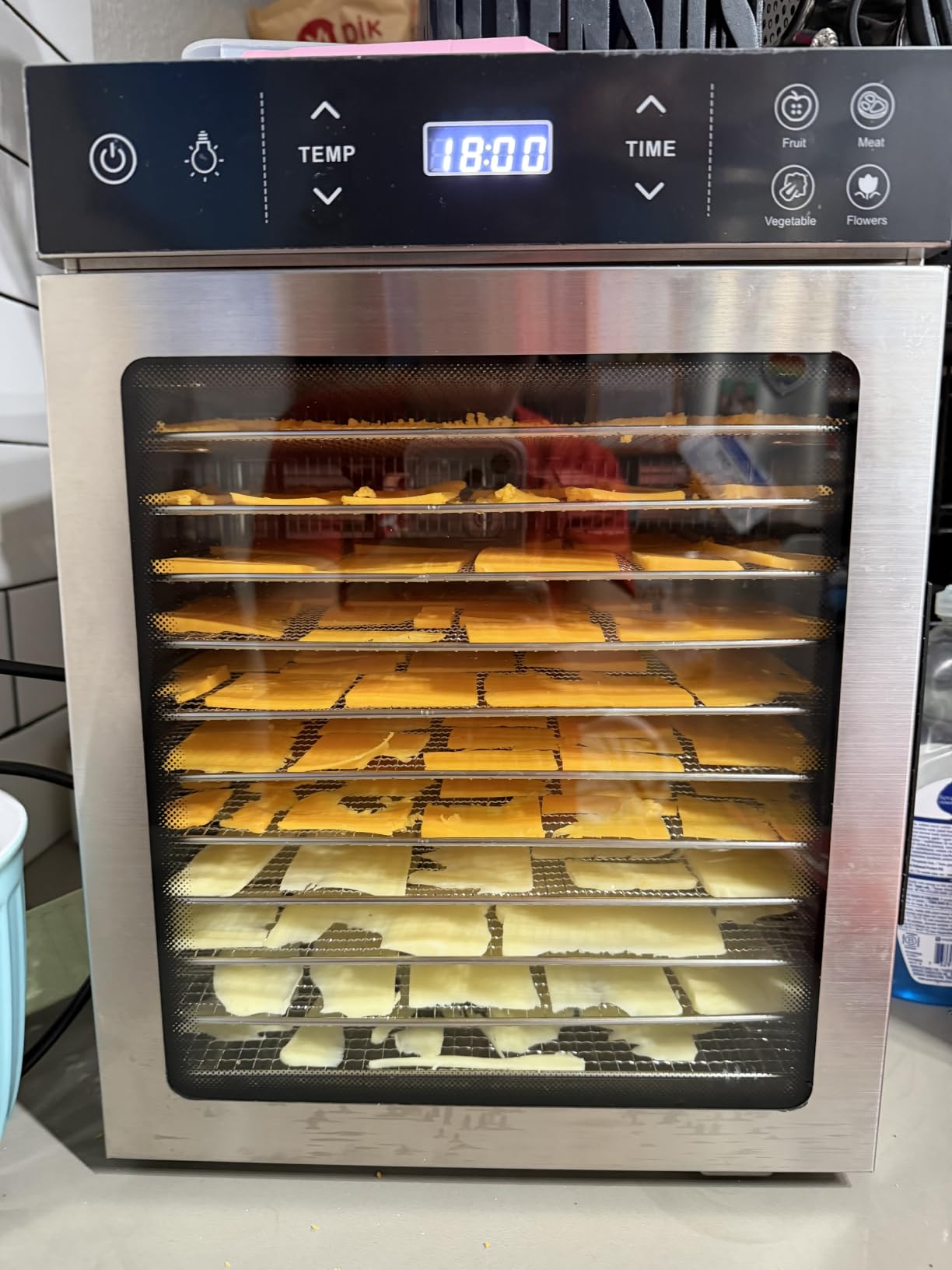 HOPERAN 16-Tray Stainless Steel Food Dehydrator, 800W with 4 Presets customer photo 1
