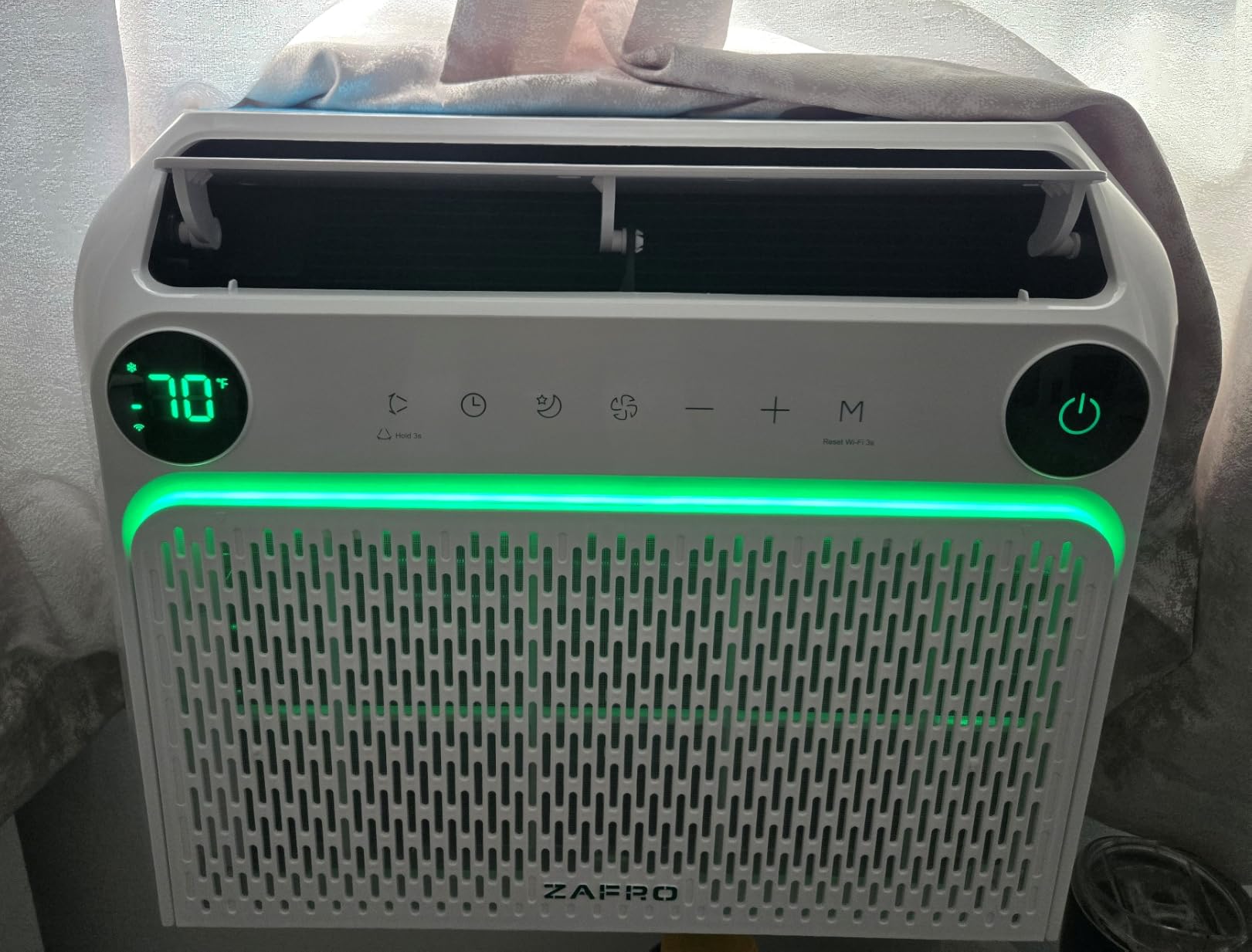 ZAFRO U Shaped Inverter Window Air Conditioner, Ultra Quiet (32dB), 12000BTU ASHRAE (8100BTU DOE) Smart Air Conditioner Window Unit, App/Voice/Remote, Saddle Window AC Unit with Cool/Dry/Fan Modes customer photo 1