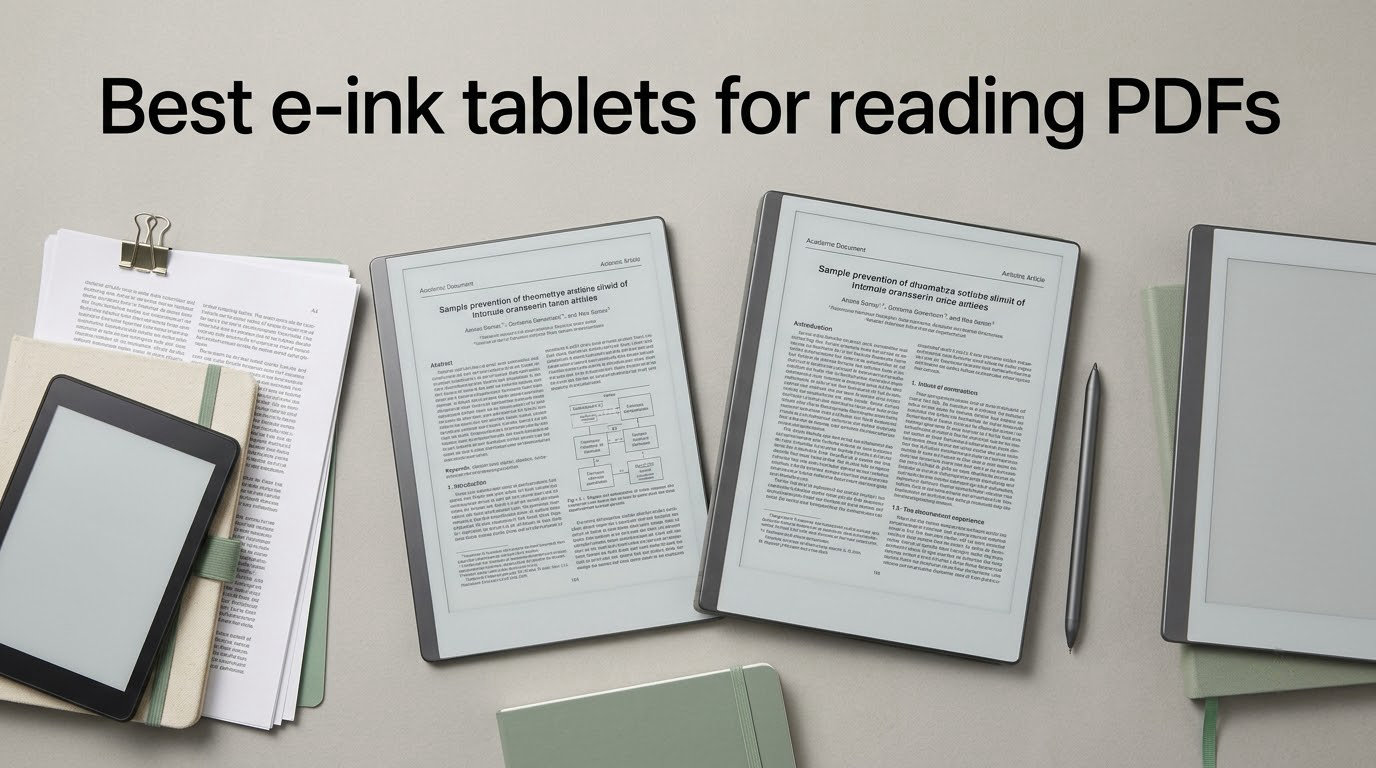 Best e-ink tablets for reading PDFs