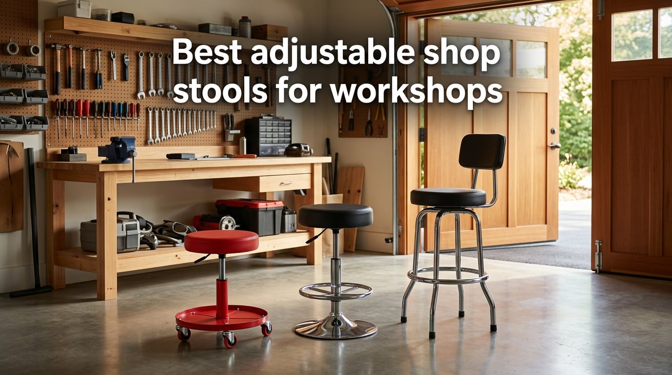Best adjustable shop stools for workshops