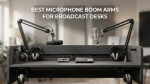 Best microphone boom arms for broadcast desks