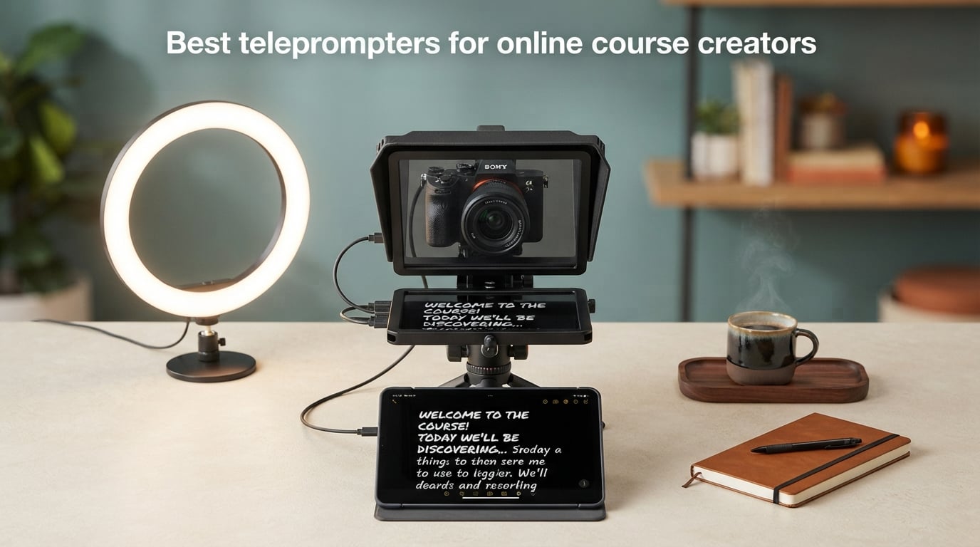 Best teleprompters for online course creators