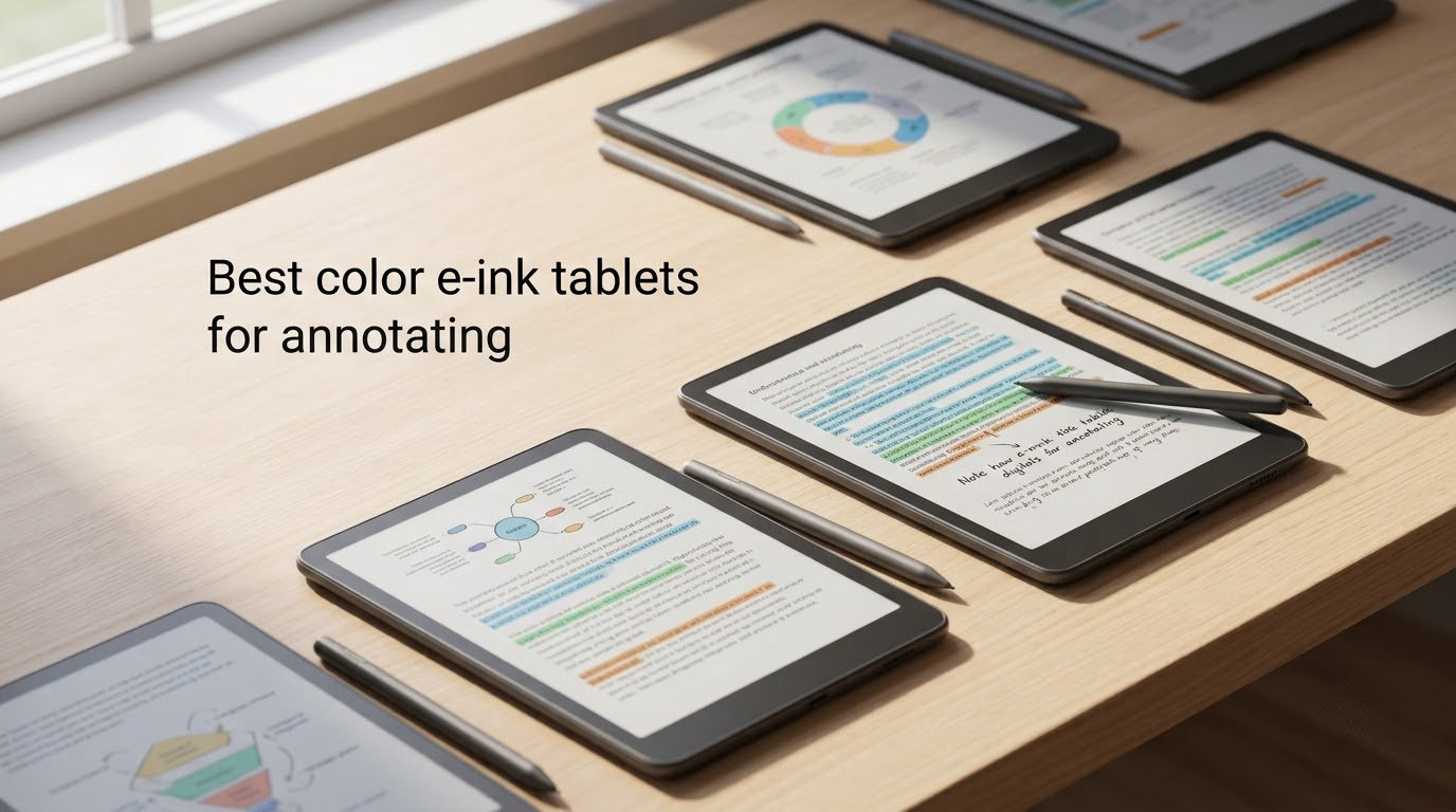 Best color e-ink tablets for annotating