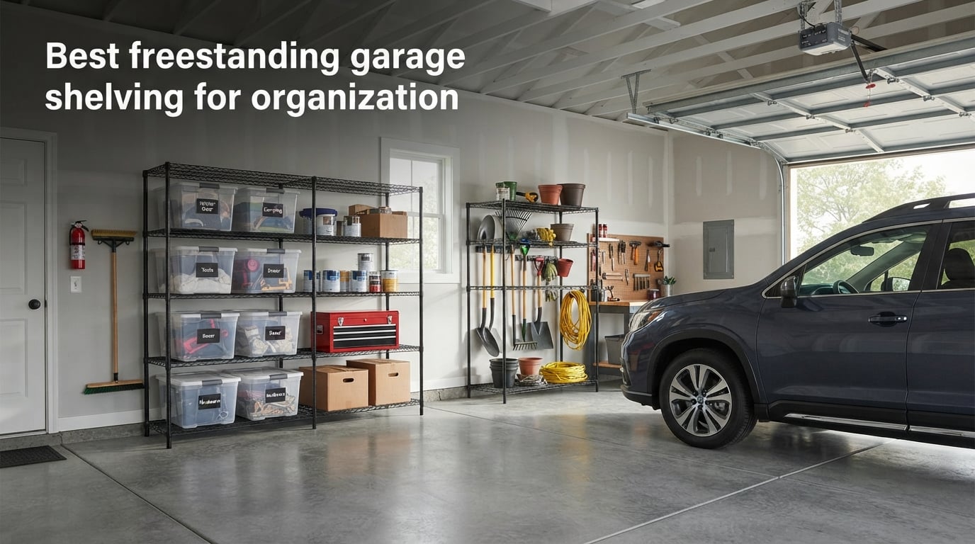 Best freestanding garage shelving for organization