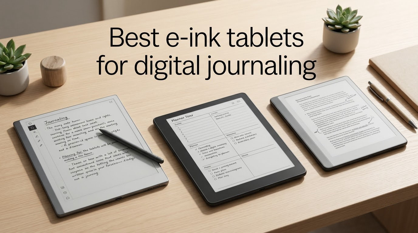 Best e-ink tablets for digital journaling