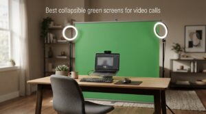 Best collapsible green screens for video calls