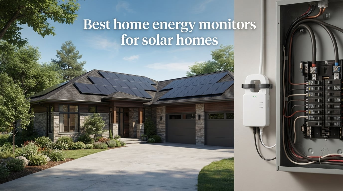 Best home energy monitors for solar homes