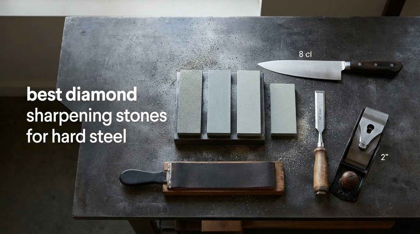 best diamond sharpening stones for hard steel