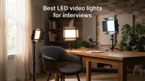 Best LED video lights for interviews