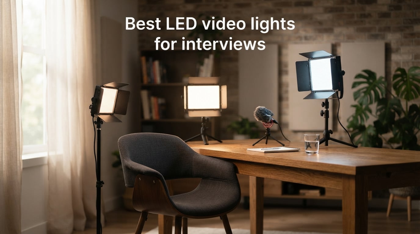Best LED video lights for interviews