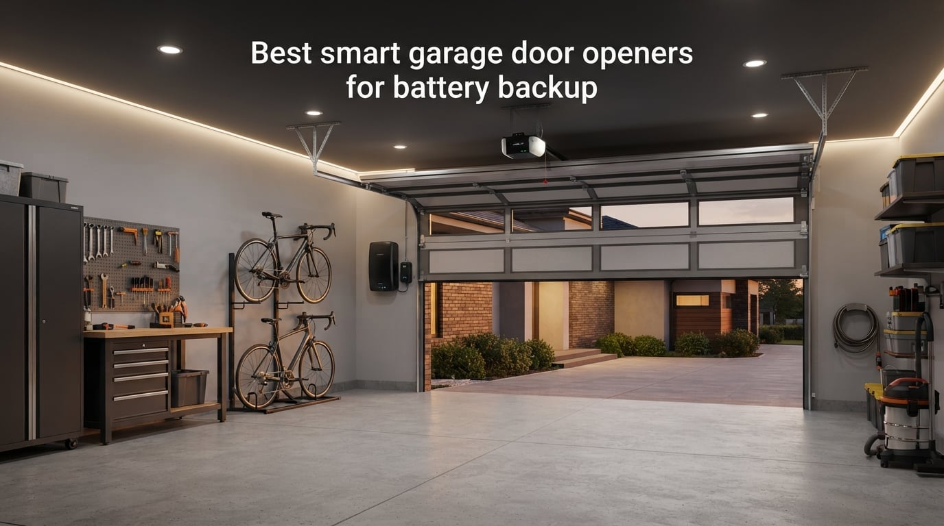 Best smart garage door openers for battery backup