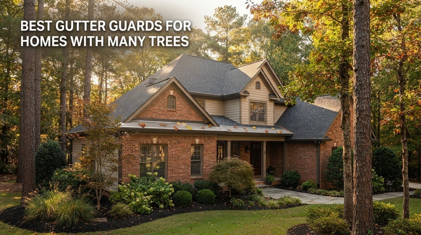 Best gutter guards for homes with many trees