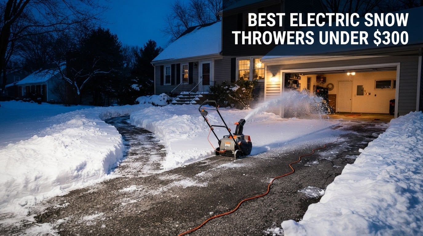 best electric snow throwers under $300