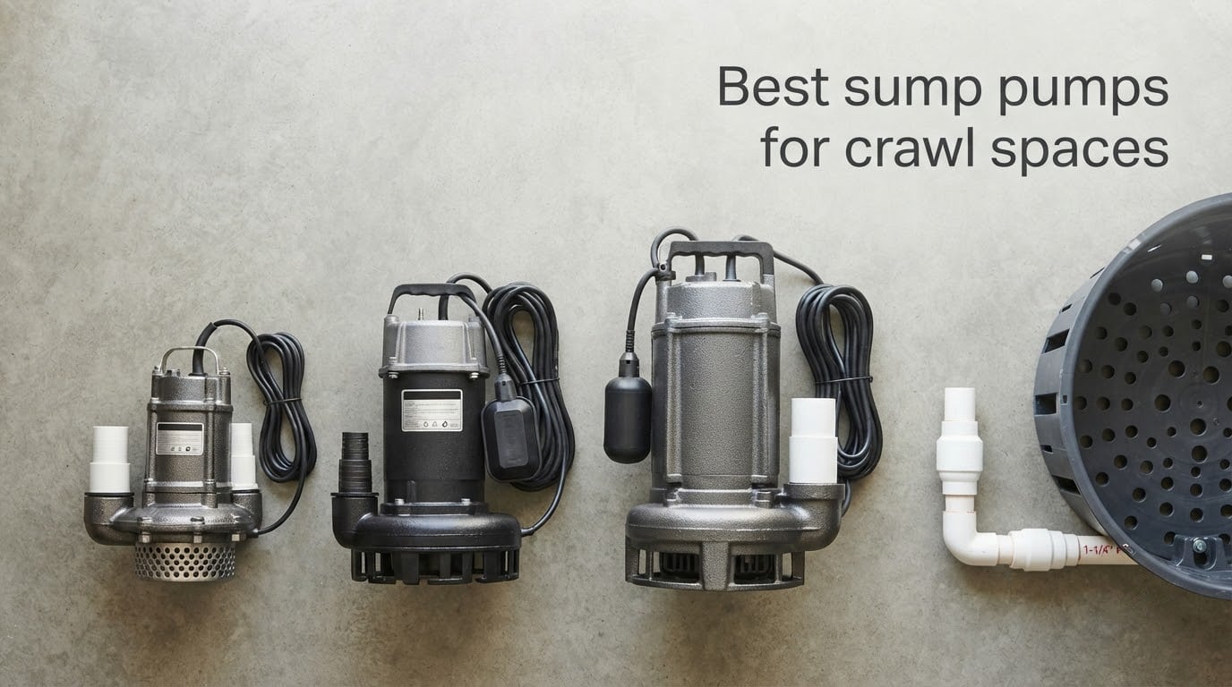 Best sump pumps for crawl spaces