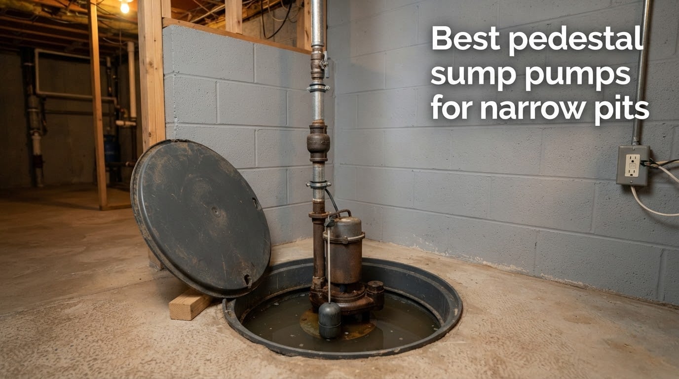 Best pedestal sump pumps for narrow pits