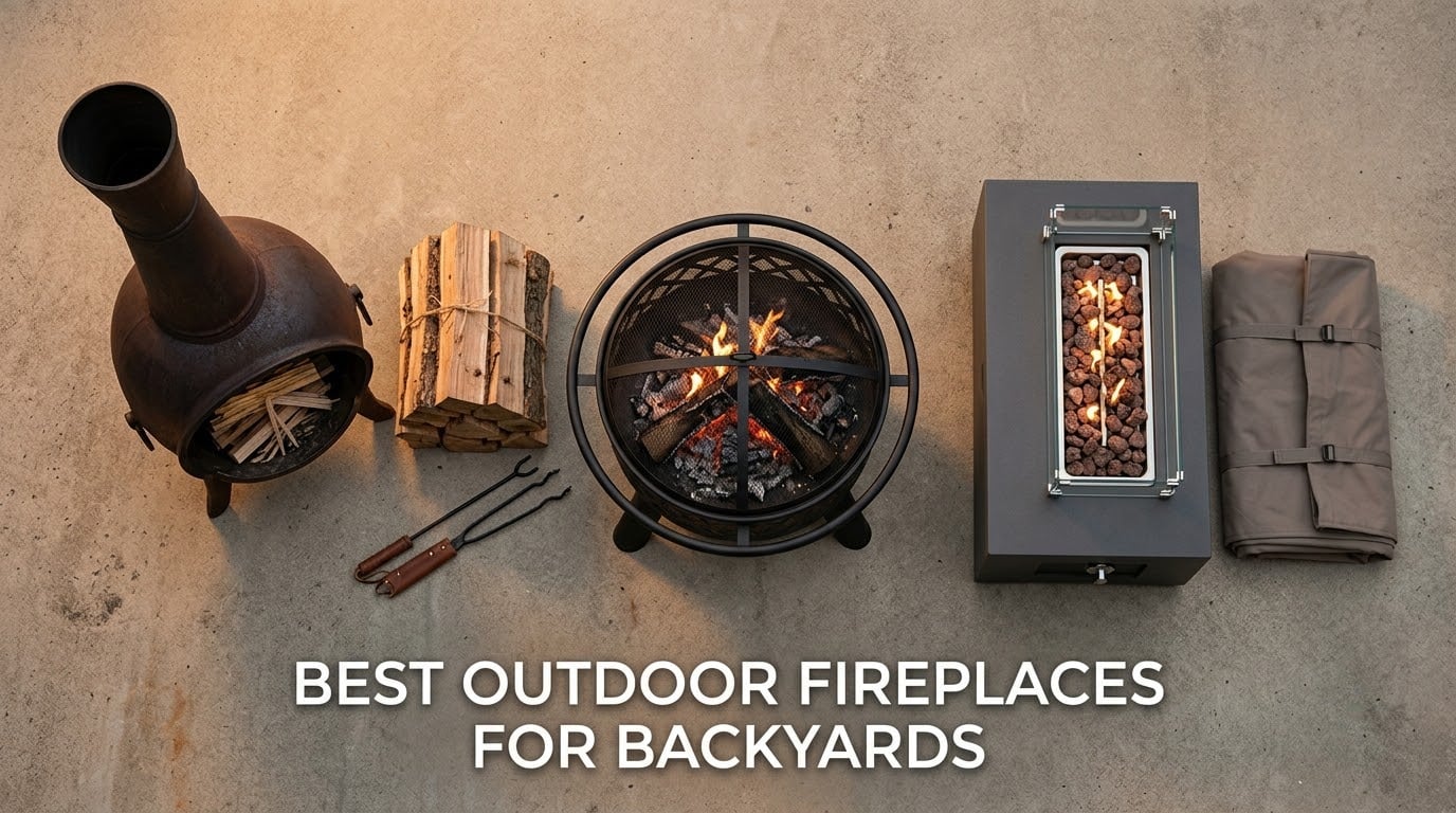 best outdoor fireplaces for backyards