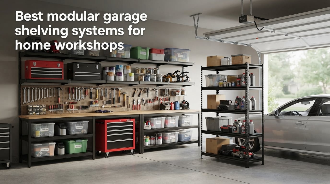 Best modular garage shelving systems for home workshops