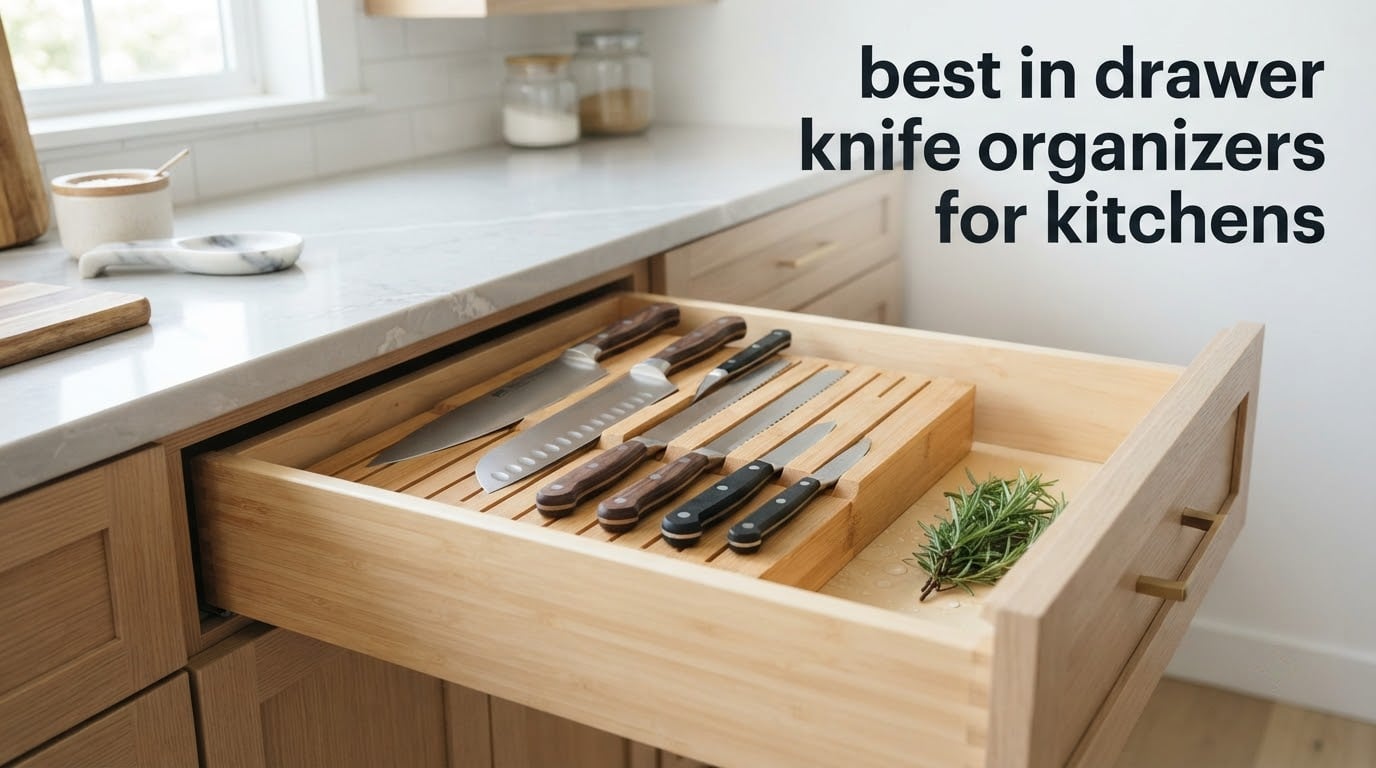 best in drawer knife organizers for kitchens