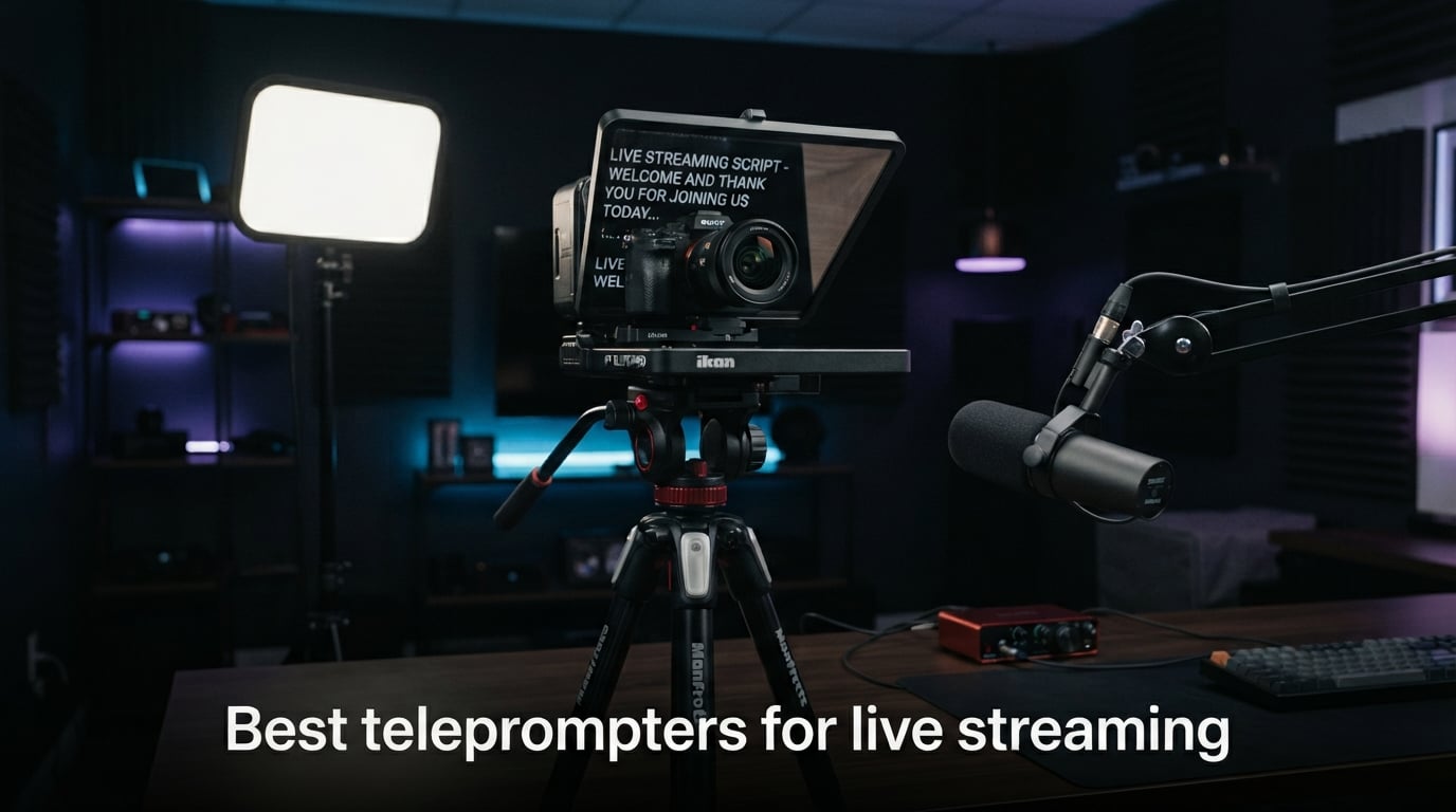 Best teleprompters for live streaming
