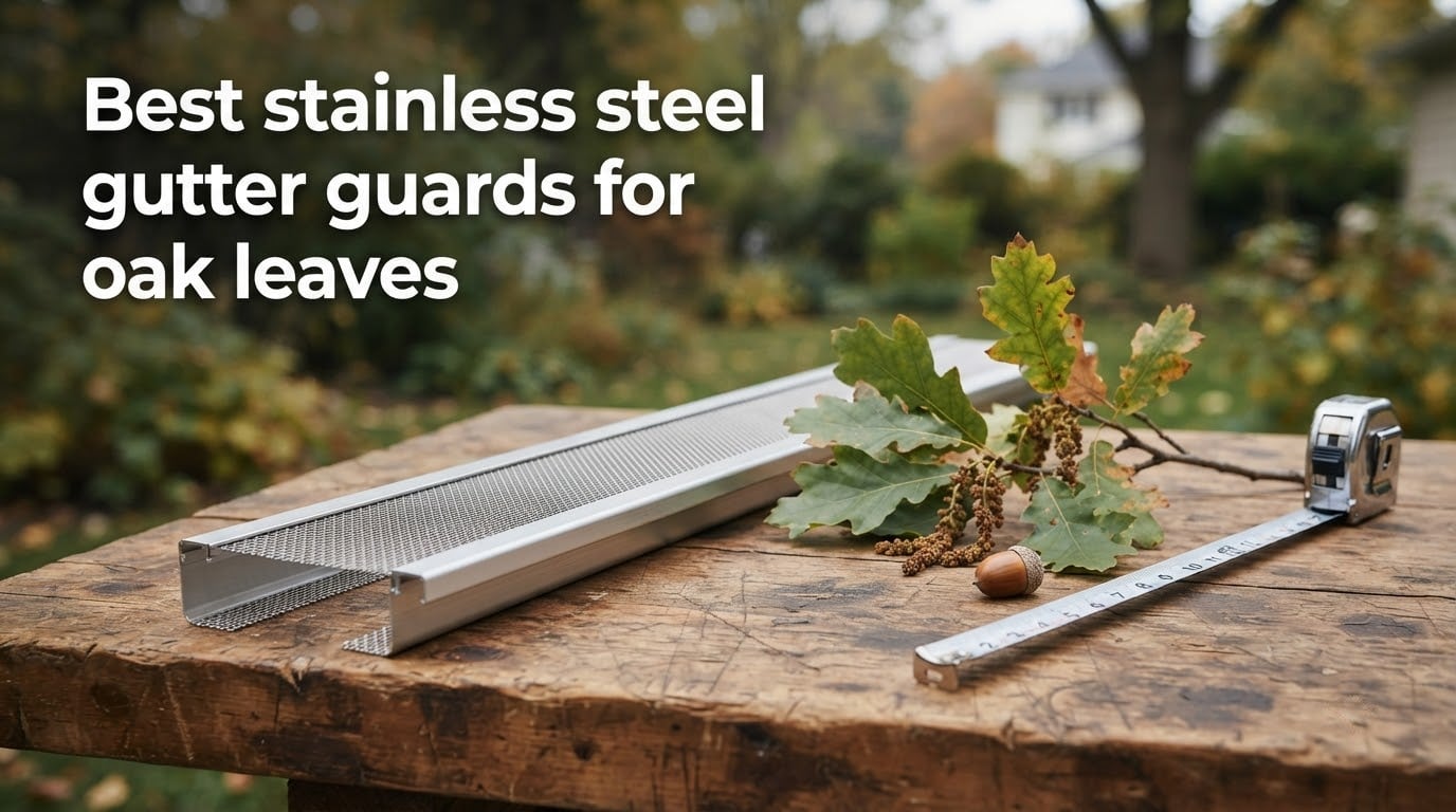Best stainless steel gutter guards for oak leaves