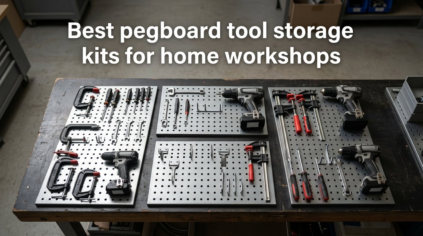 Best pegboard tool storage kits for home workshops