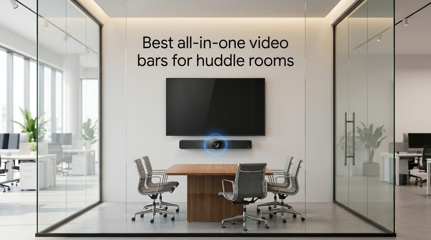 Best all-in-one video bars for huddle rooms