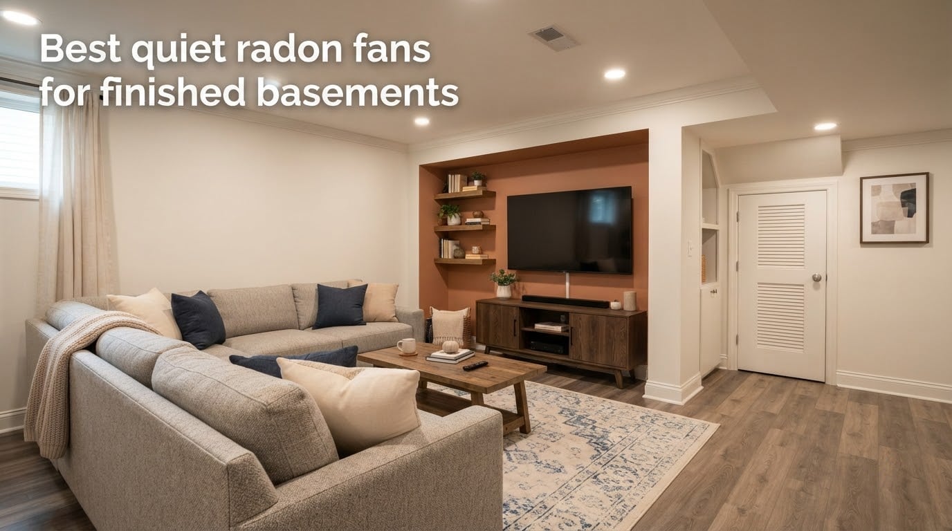 Best quiet radon fans for finished basements