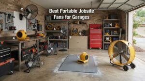Best Portable Jobsite Fans for Garages