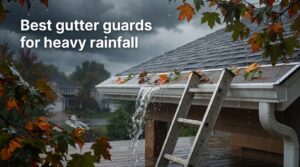 Best gutter guards for heavy rainfall