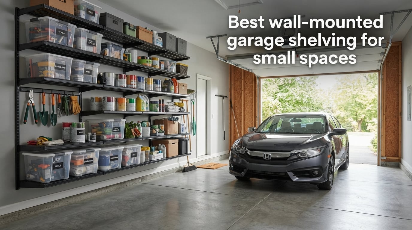 Best wall-mounted garage shelving for small spaces