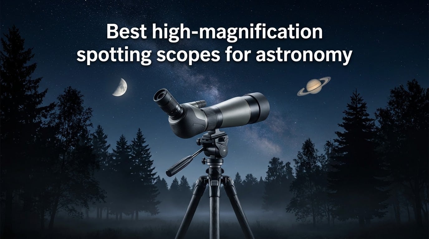 Best high-magnification spotting scopes for astronomy