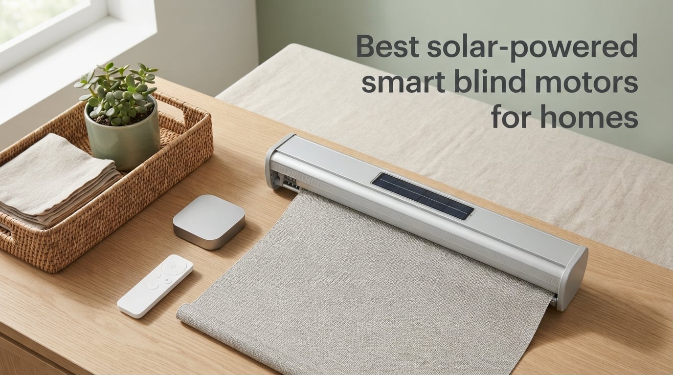 Best solar-powered smart blind motors for homes