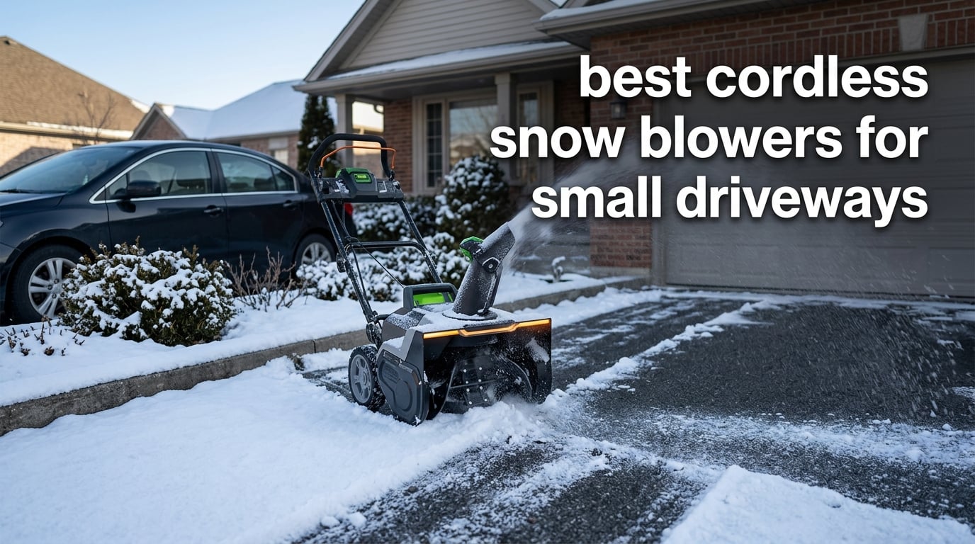 best cordless snow blowers for small driveways