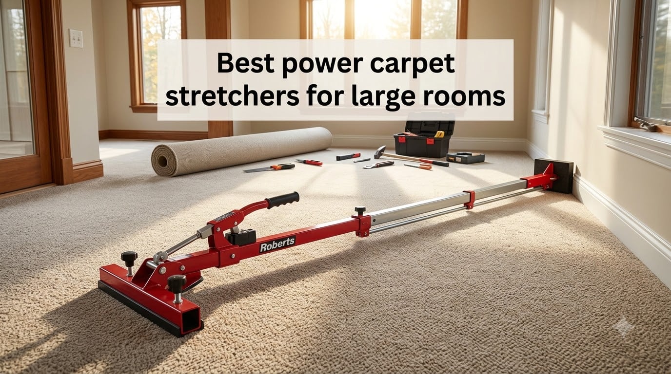 Best power carpet stretchers for large rooms