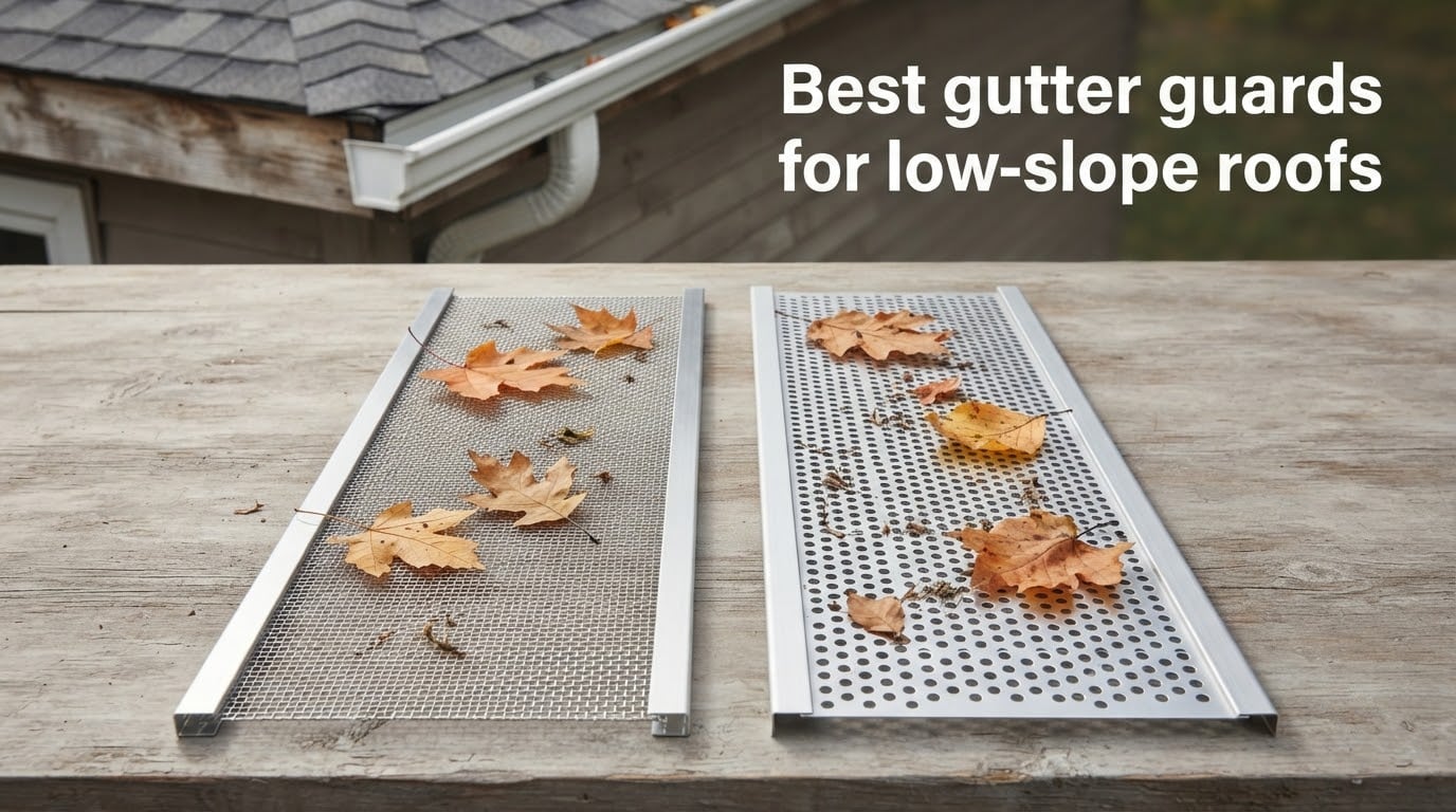 Best gutter guards for low-slope roofs