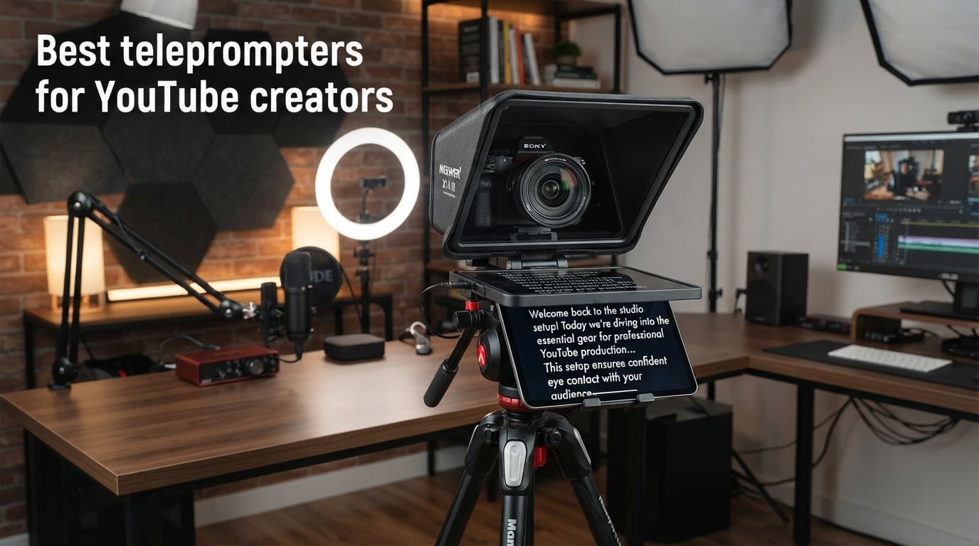 Best teleprompters for YouTube creators