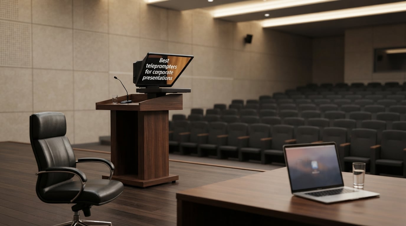 Best teleprompters for corporate presentations