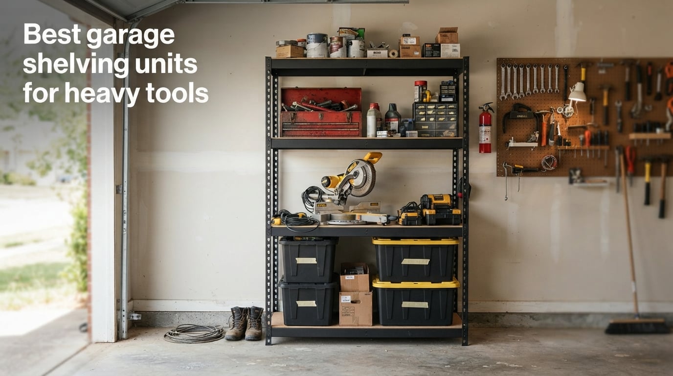 Best garage shelving units for heavy tools